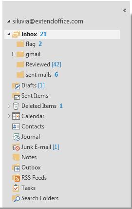 You can show or hide the folder list view in Outlook as follows. Step 1: In Outlook 2016, for showing the folder list, click the button in the Navigation Pane, then select Folders from the list.