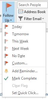 Step 2: Choose the deadline for the task from the drop-down menu. Deadline List Step 3: The flag will be applied.