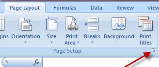 Page Setup Under the Page Layout tab.. You ve noticed that a lot of the options are there as separate buttons, allowing you to quickly set one aspect, without the need for the Page Setup dialogue box.