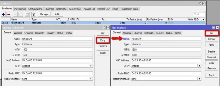 CAPsMAN static CAP interface Interface name or setting does not change after a reboot