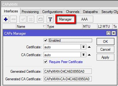 CAPsMAN Auto Certificate Accept