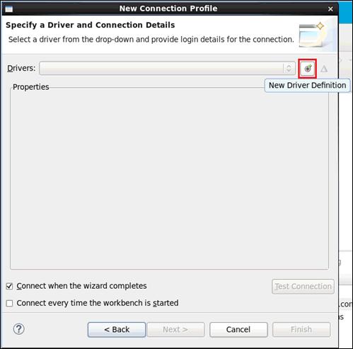1. iway Big Data Integrator Getting Started Lab The Specify a Driver and Connection Details pane opens, as shown in the following image. 4.