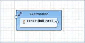 Creating and Running a Mapping Configuration The Expressions object is updated and refreshed in the Design view, as