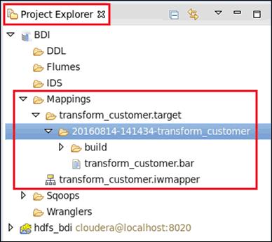 1. iway Big Data Integrator Getting Started Lab The following messages indicate that the mapper configuration (transform_customer.