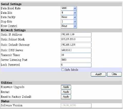 4. Web Management in DS-100 Step3: Change DS-100 Network