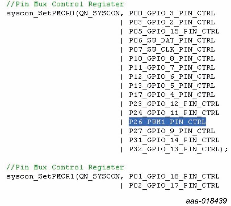 Find P26_GPIO_22_PIN_CTRL in function SystemIOCfg and replace it with P26_PWM1_PIN_CTRL. Save this file.