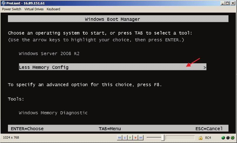 Figure 13: Windows Boot Manager screen showing new boot entry For a complete description of the BCDEdit command and an explanation of all available options, see the following document: http://technet.