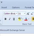 New Mail Message e Message Tab Clipboard Section Used to paste text or format text using the Format