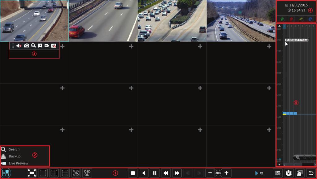 You can also add the camera manually. Click in the playback window to pop up the Add Camera window. Check the cameras in the window and then click Add to add camera.