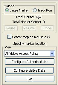 Track Run mode records multiple points along a straight line which are collected and plotted between your start and end point clicks.