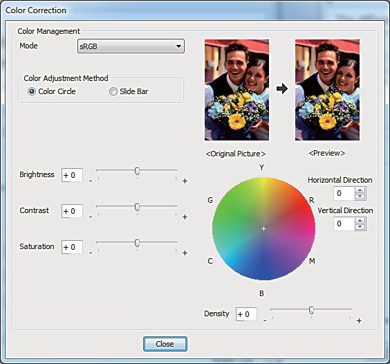 Various Print Functions B C Click Print Settings to display the printer driver's Settings screen. On the Main screen, select Color Controls in Color Management, and then click Advanced. D Select Mode.