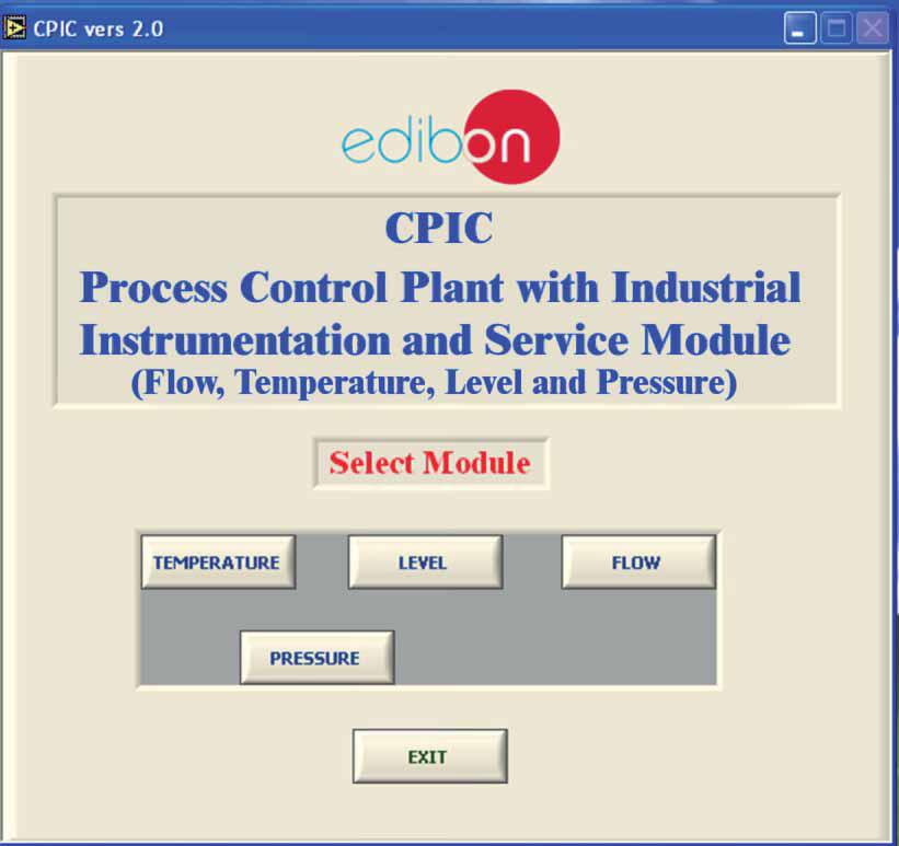 SOFTWARE MAIN SCREENS SCADA and PID Control Main screen I II III IV V V I Main software operation possibilities. II Sensors displays, real time values, and extra output parameters.