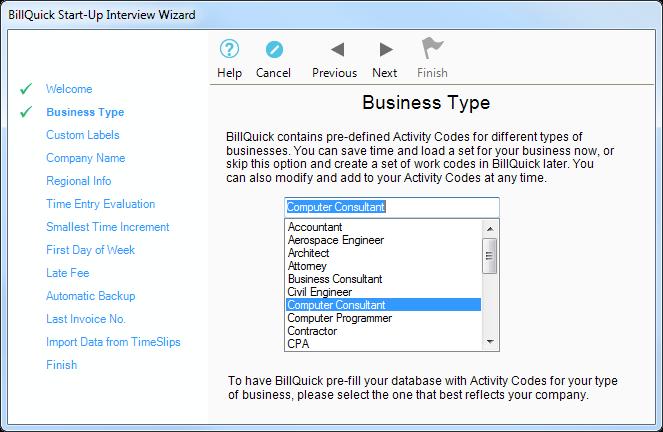 2. On the New BillQuick Data File dialog box, enter a name for your company database. Most commonly, the company name is used for easy identification. Click the Open button.