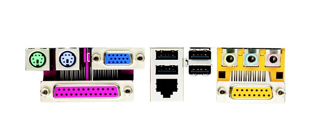1.4 ASRock I/O TM 1 Parallel port 6 Line Out (Lime) 2 RJ-45 port 7 USB 2.