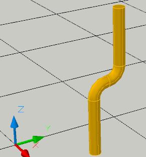 When prompted to select the sweep path, select the polyline. 5.