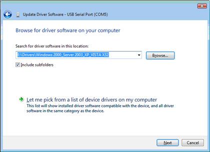 (Figure 21) 4) When the driver is successfully updated, the following window will pop up, confirming that the driver installation of USB Serial Port has been completed.