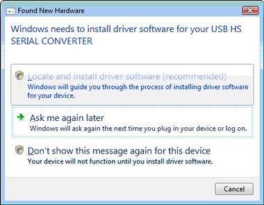(Figure 2) 3) Windows Vista will look for the driver in the CD, click on the Next button to continue.