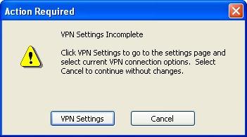Configuring a VPN Connection (alternate) If you have not yet configured your Virtual Private Network