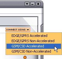 Connecting to the Cingular GSM Circuit Data (CSD) Network GSM Circuit Data is available as an additional dial-up connectivity option for when you are outside of the EDGE/GPRS coverage area or wanting