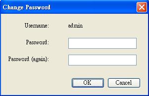 User can only change the password for the