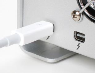 Using Your Drive Easy Installation G-RAID TB attaches to your Mac with a Thunderbolt cable.