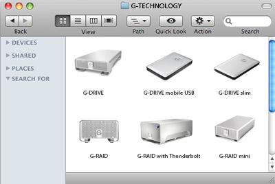 Maintenance for Your Drive with Thunderbolt Maintenance for Your Drive Restore the Drive Icon If the G-RAID TB drive icon was erased during the configuration
