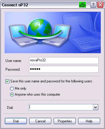 the first connection, you must select the option «Save this user name and password» and «Anyone