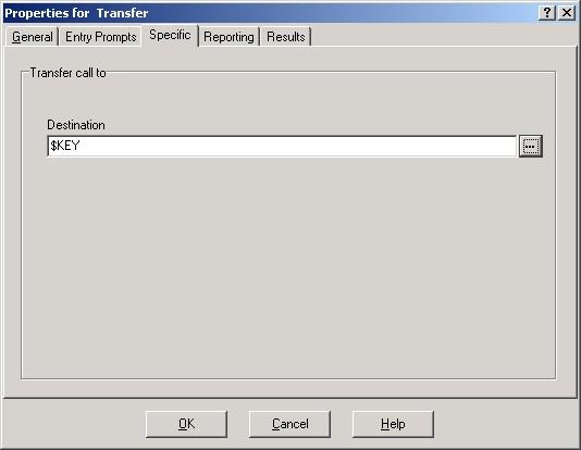 13. In the Properties for Transfer popup, click OK.