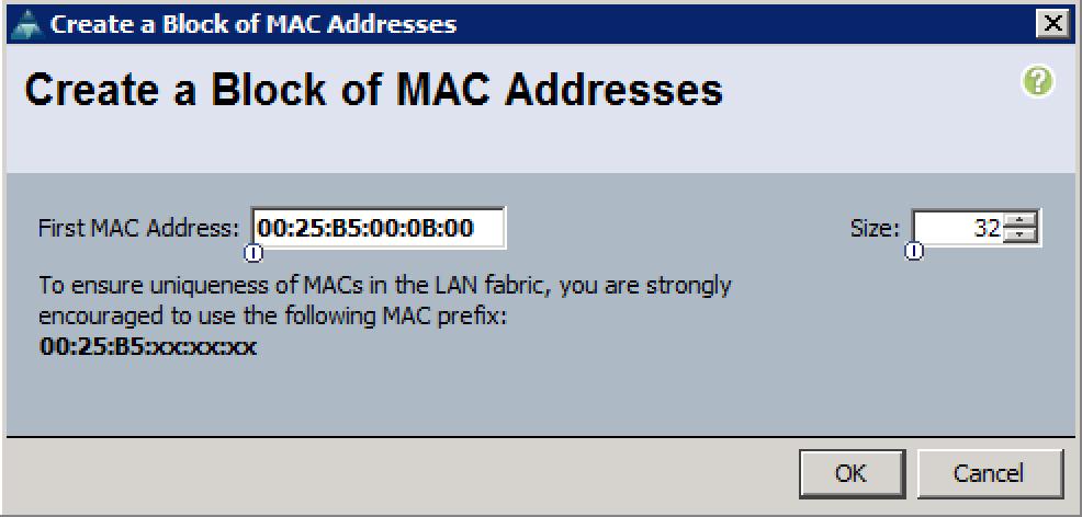 14. Click Finish. 15. In the confirmation message, click OK. 16. Right-click MAC Pools under the root organization. 17. Select Create MAC Pool to create the MAC address pool. 18.