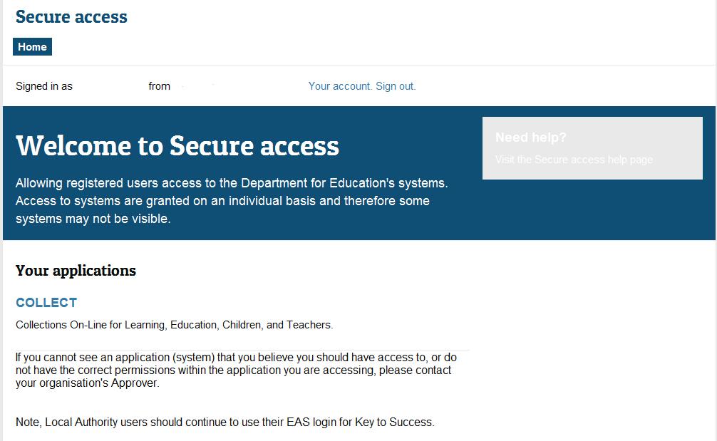 is published on the Secure Access Website.