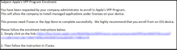 VPP Enrollment for Mobile Users In order for users to receive managed apps distributed to them from the Apple VPP program, users must first accept the terms of the program to associate their itunes