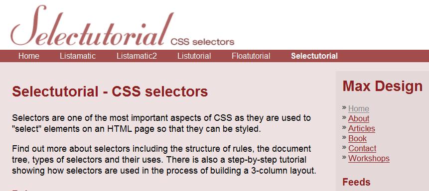 Assignment CSS Selectors in Action