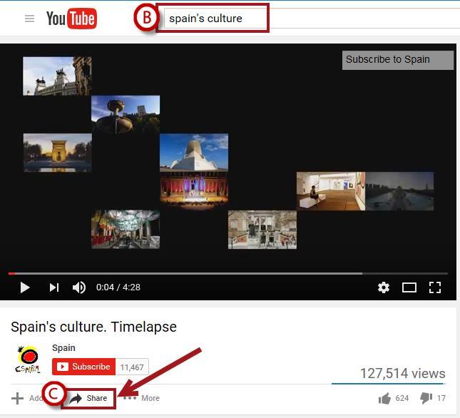 Next, you need to add the HTML code for the YouTube video. Leave SoftChalk open while you complete these steps: a.