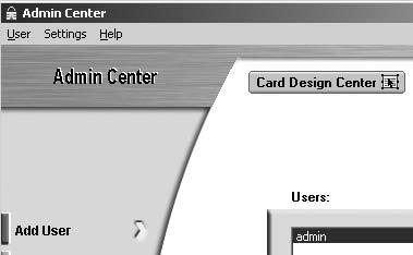 Step 3 To add a new user, press the Add User button on the left side of the screen.