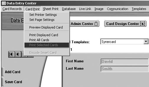 Step 25 To end this tutorial let s take a look at the finished card by selecting Card Print from the main drop-down menu, and then choosing Preview Displayed Card Full Asure ID product documentation