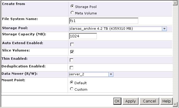 Lab 7: Part 2 Configure and Manage File Systems for VNX Step 1 Create File System: In Unisphere, navigate to Storage > Storage Configuration > File Systems Create a 1 GB file