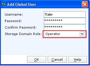 Click the Add button and create a user according to the following information: Username: Ttaler Password: sysadmin1