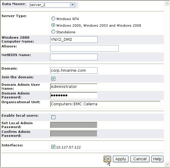 Lab 9: Part 2 Create and Join a CIFS Server Step 1 Create and join a CIFS Server: In Unisphere, navigate to Storage > Shared Folders > CIFS, select the CIFS Servers tab and click Create.