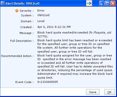 15 Verify VNX quota alerts: In Unisphere, from the Top Navigation bar, click Home (House) and then click