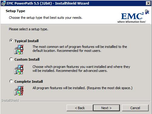 5 Choose Typical Install (the default) Click Next.