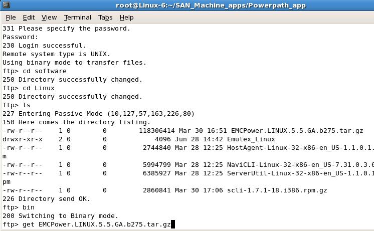 2 Change directory to the SAN_Machine_apps Change directory to the SAN_Machine_apps directory Example: cd SAN_Machine_apps 3 Within the SAN_Machine_apps directory create a Powerpath_app folder to