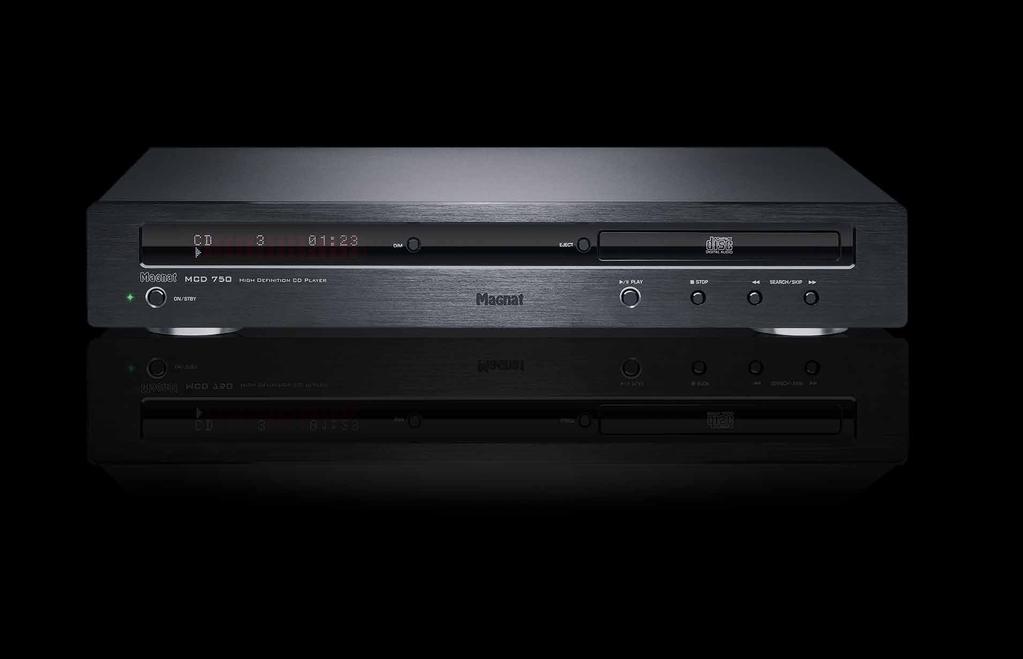 MCD 750 HIGH-DEFINITION CD PLAYER WITH A STYLISH DESIGN EQUIPPED WITH HIGH-QUALITY COMPONENTS.