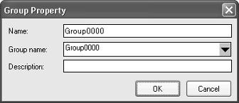 Item Display in Groups Display in Data Types Display in Memory Types All Variables Displayed variables All variables registered in a group All variables with the specified data type All variables
