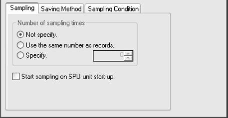 Specifying the Number of Samples and Starting Sampling at Unit Startup Section 6-7 Manually Sorting Variables 6-6-6 Deleting a Sampling 1,