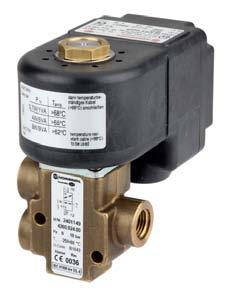 outdoor use under critical environment conditions (see solenoid list) These solenoid valves are applicable in Ex protection class ATEX (categories II GD) and other international approvals DIN EN 68