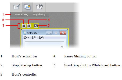 The session participant who is sharing an application should size the application to the approximate size of the content window.