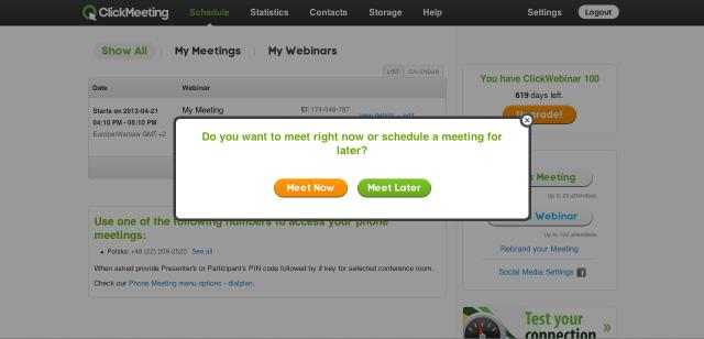 Enter the meeting room Click enter this meeting, and the meeting room will immediately launch in a new web browser window.