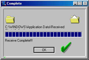 The file is stored in the default folder, as set in the system Data Properties dialog box (see Customizing Data Connection on page 88 earlier in this chapter).