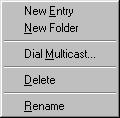 Custom Folder Shortcut Menu Appendix A MeetingPoint Toolbars and Menus Click a subfolder, then right-click to open a shortcut menu similar to the one explained above, with additional options.