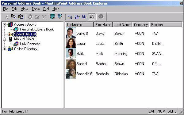 Dialing an Entry from the Speed Dial List Chapter 3 Making Video Meeting Calls Use the Speed Dial list to quickly start video meetings with particular parties.